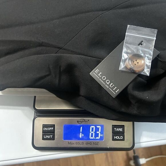 Eloquii Black Blazer Open Front Notched Lapel Size 18 - Picture 10 of 11